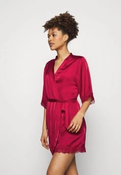 Flash Sale โค๏ธ Anna Field ARIANA GIFT SET - Dress ing Gown - Dark Red ๐