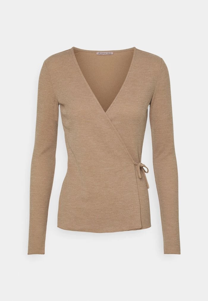 Flash Sale 🔔 Anna Field Long Sleeved Top - Mottled Beige 👍 1 Flash Sale 🔔 Anna Field Long Sleeved Top - Mottled Beige 👍