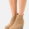 Brand new 🔥 Anna Field LEATHER - Ankle Boots - Beige ⭐