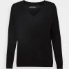 New ⌛ Anna Field BASIC- SOFT V-NECK - Jumper - Black 🌟 -My Luxe Wardrobe Sales Store 546fada4772042ee9d050e2e14958186