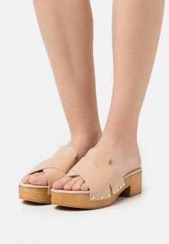 New 🧨 Anna Field LEATHER - Clogs - Beige 🌟