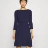 Discount 😉 Anna Field Mini Waisted Basic Dress - Jersey Dress 👍 - Dark Blue ❤️
