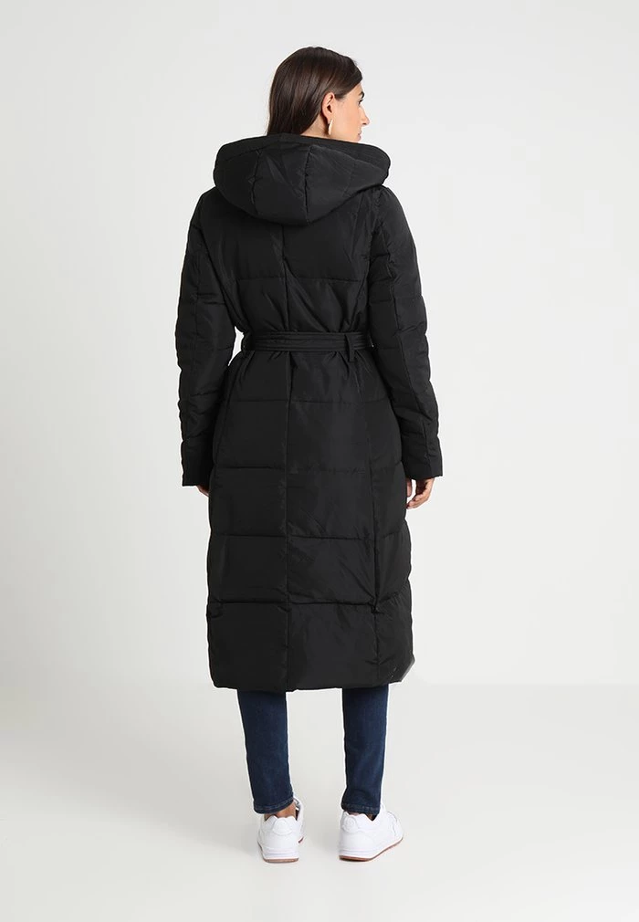 Outlet ✔️ Anna Field LONG COAT WITH HOOD - Winter Coat - Black 🎉 3 Outlet ✔️ Anna Field LONG COAT WITH HOOD - Winter Coat - Black 🎉 - Image 3