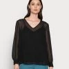 Cheap ✔️ Anna Field V Neck Blouse - Blouse - Black 🛒