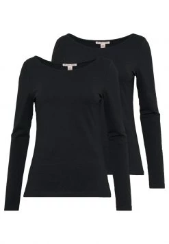 Outlet ⭐ Anna Field 2 PACK - Long Sleeved Top - Black ⭐