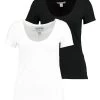 Hot Sale ✔️ Anna Field 2 PACK - Basic T-shirt - White/black ⭐ 8 Hot Sale ✔️ Anna Field 2 PACK - Basic T-shirt - White/black ⭐ -My Luxe Wardrobe Sales Store 649693eb35dd4a52a4dfcb4efd25b2fd