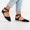 Coupon ✔️ Anna Field LEATHER ANKLE STRAP BALLET PUMPS - Ankle Strap Ballet Pumps - Black 😀