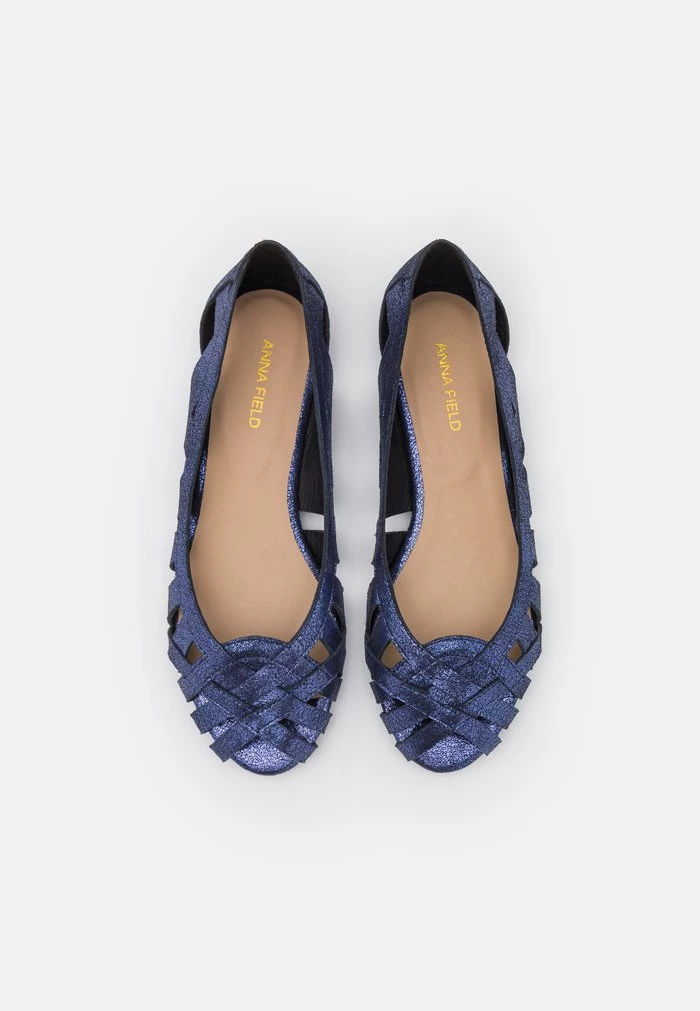 Wholesale 🥰 Anna Field Peeptoe Ballet Pumps - Dark Blue ❤️ 6 Wholesale 🥰 Anna Field Peeptoe Ballet Pumps - Dark Blue ❤️ - Image 6