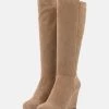 Promo 🛒 Anna Field LEATHER - Wedge Boots - Beige 🔥 -My Luxe Wardrobe Sales Store 69b0c59a8e3b4ca49bad61b45732d6dd