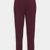 Flash Sale 🎉 Anna Field Slim Fit Business Trousers - Trousers - Dark Red ⌛ -My Luxe Wardrobe Sales Store 6aff2940be004efda84137ffb5fa739a