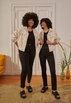 Cheapest ⌛ Anna Field Straight Leg Jeans - Black Denim 💯