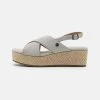 Deals 🥰 Anna Field LEATHER - Platform Sandals - Grey 🧨 -My Luxe Wardrobe Sales Store 6e5fbb87e2e6494f8e835eaff01fb7b2