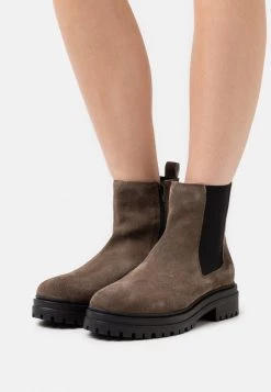 Budget ❤️ Anna Field LEATHER - Platform Ankle Boots - Taupe ❤️