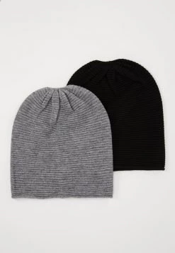Cheapest 🥰 Anna Field 2 PACK - Beanie - Grey/black ⌛