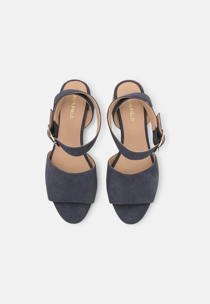 Hot Sale 🔔 Anna Field LEATHER - Sandals - Dark Blue 🤩 4 Hot Sale 🔔 Anna Field LEATHER - Sandals - Dark Blue 🤩 - Image 4