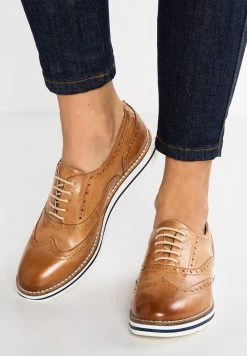 Best Sale 🔔 Anna Field LEATHER - Casual Lace-ups - Cognac 💯