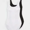 Budget 👍 Anna Field 2PP SINGLET BODY WITH BRIEF SHAPE - Body - Black/white ⌛ -My Luxe Wardrobe Sales Store 7583ab55b9d04c20b62b86f54d97532d
