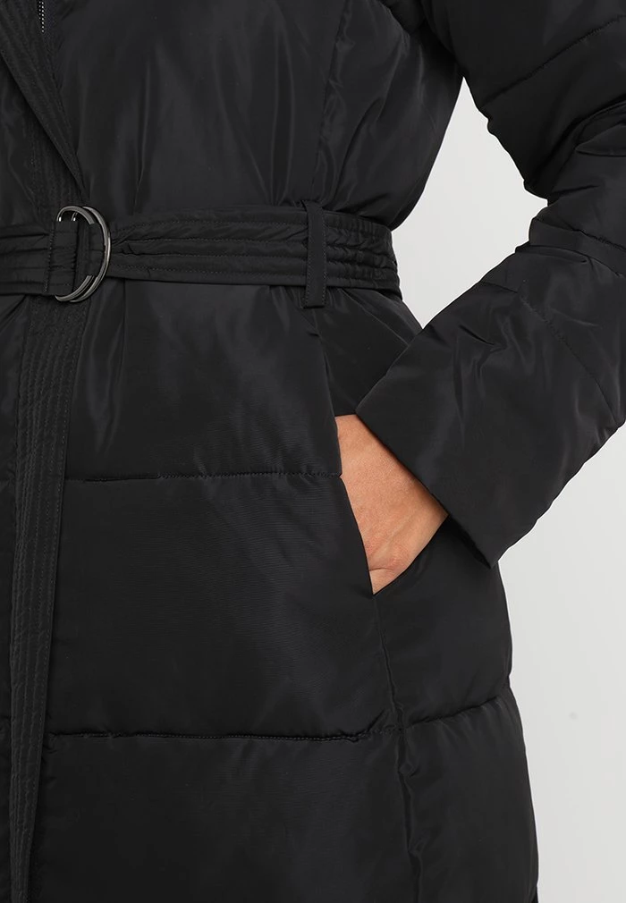 Outlet ✔️ Anna Field LONG COAT WITH HOOD - Winter Coat - Black 🎉 6 Outlet ✔️ Anna Field LONG COAT WITH HOOD - Winter Coat - Black 🎉 - Image 6