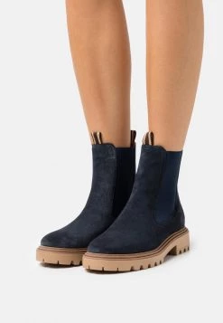 Budget 😍 Anna Field LEATHER - Classic Ankle Boots - Dark Blue ✔️