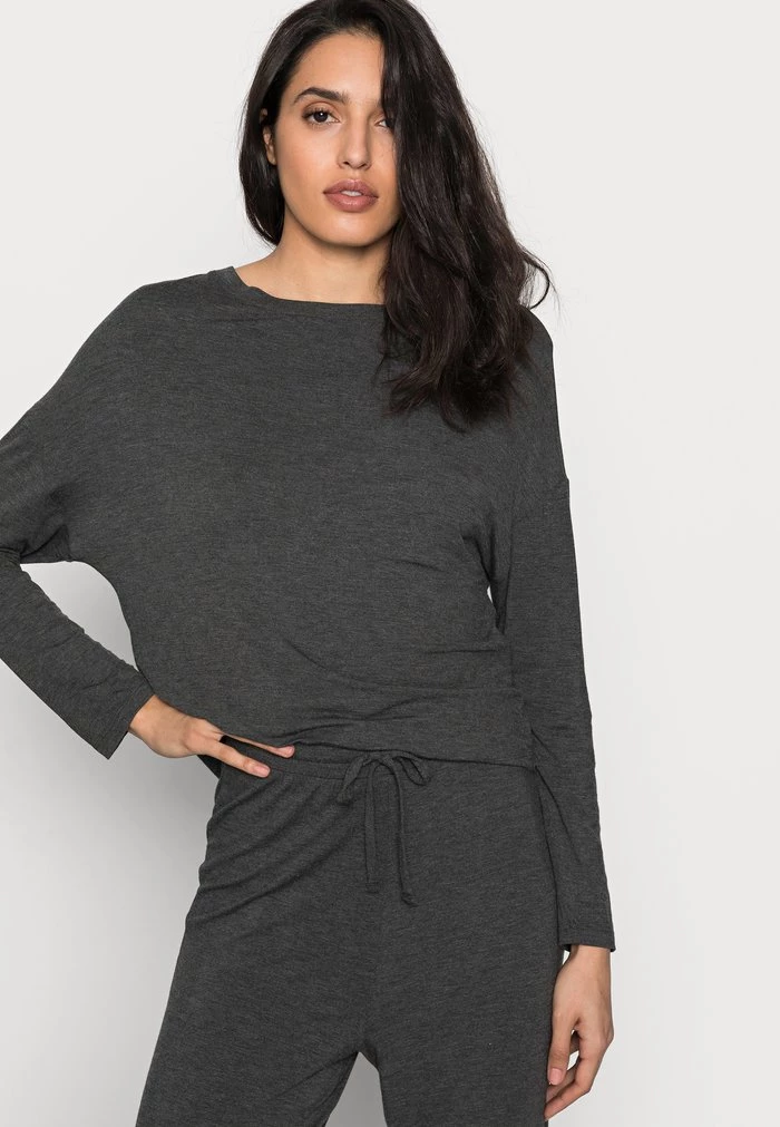 Budget ⭐ Anna Field JERSEY WIDE LEG PJ SET - Pyjama Set - Dark Grey ❤️ 4 Budget ⭐ Anna Field JERSEY WIDE LEG PJ SET - Pyjama Set - Dark Grey ❤️ - Image 4