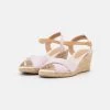 Cheap 🌟 Anna Field Wedge Sandals - Rose 👍 -My Luxe Wardrobe Sales Store 7a7b73606b7e4e53b8128fa863199cee