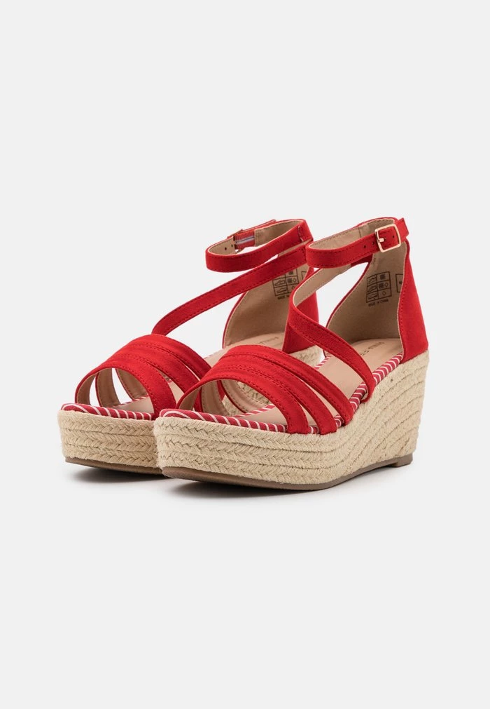 New π Anna Field Platform Sandals - Red β 3 New π Anna Field Platform Sandals - Red β - Image 3