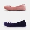 New ❤️ Anna Field 2 PACK - Slippers - Dark Blue/pink ⌛ -My Luxe Wardrobe Sales Store 7d762d2509bc429d87f3b64aee99d133