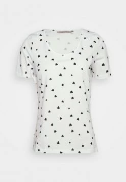 Discount ⭐ Anna Field Print T-shirt - White/black ⭐