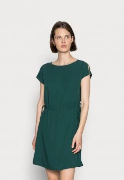 Outlet 💯 Anna Field WOVEN FIT AND FLARE DETAIL DRESS - Day DRESS - Dark Green ❤️