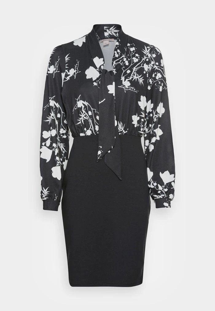 Wholesale π Anna Field 2-1 Casual Smart Bow Mini Dress - Shift Dress - Black/white π₯ 4 Wholesale π Anna Field 2-1 Casual Smart Bow Mini Dress - Shift Dress - Black/white π₯ - Image 4