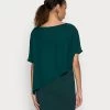 Hot Sale 🤩 Anna Field Occasion Mini Bodycon Dress With Mesh Short Sleeves - Cocktail Dress / Party Dress 🔥 - Dark Green ⭐ -My Luxe Wardrobe Sales Store 82f185f00bb94fb19f3a53e438081545