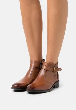 Cheap 🥰 Anna Field LEATHER - Ankle Boots - Cognac ⌛