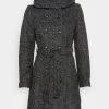 Coupon 👍 Anna Field DOUBLE BREASTED COAT WITH HOOD - Classic Coat - Mottled Dark Grey 👍 -My Luxe Wardrobe Sales Store 898996e4a8624757aa91749c1b161ca5