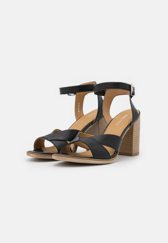 Buy ⌛ Anna Field LEATHER - High Heeled Sandals - Black 💯 3 Buy ⌛ Anna Field LEATHER - High Heeled Sandals - Black 💯 - Image 3