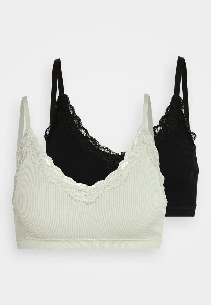 Hot Sale π₯ Anna Field 2 PACK - Bustier - Black/khaki β¨ 4 Hot Sale π₯ Anna Field 2 PACK - Bustier - Black/khaki β¨ - Image 4