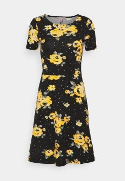 Deals 🤩 Anna Field Jersey Dress - Black/yellow 💯