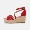 New π Anna Field Platform Sandals - Red β 7 New π Anna Field Platform Sandals - Red β -My Luxe Wardrobe Sales Store 8e50d2ebcbf7444a8c6f679dd01280bc
