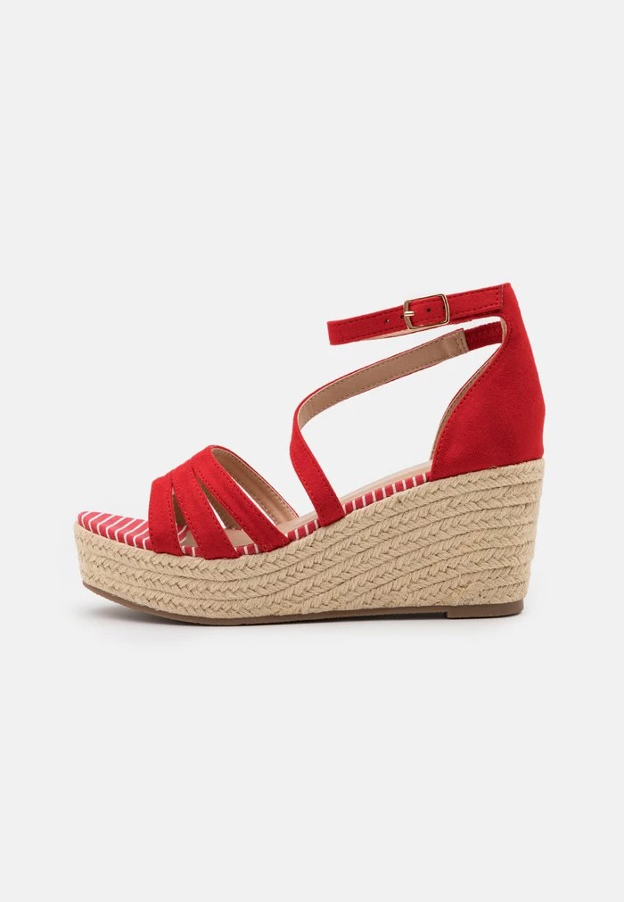 New π Anna Field Platform Sandals - Red β 2 New π Anna Field Platform Sandals - Red β - Image 2