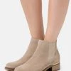 Discount ✔️ Anna Field LEATHER - Ankle Boots - Beige 🎉