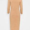 Cheap ⭐ Anna Field Jersey Dress - Camel/white 🛒 -My Luxe Wardrobe Sales Store 975a2b8010664579bbf0c8ead79264fa