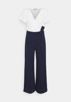 Hot Sale 🔥 Anna Field Jumpsuit - White Dark Blue 😀