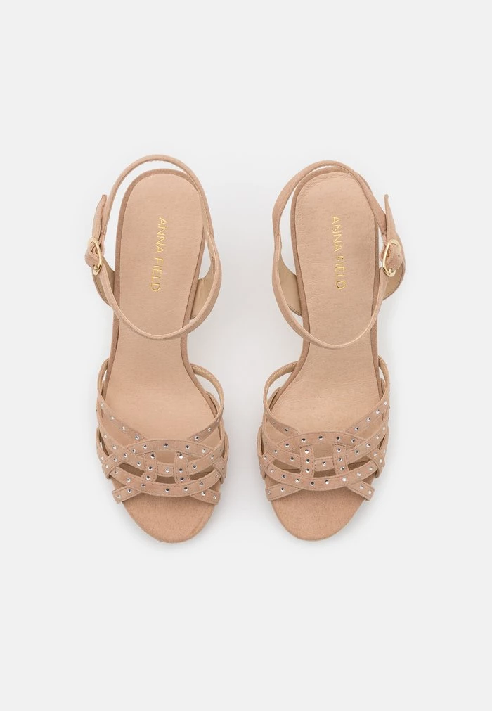 Wholesale 🎉 Anna Field LEATHER - High Heeled Sandals - Beige 🔥 6 Wholesale 🎉 Anna Field LEATHER - High Heeled Sandals - Beige 🔥 - Image 6