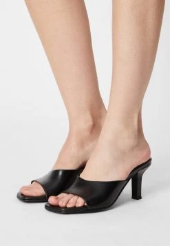 Discount 🔥 Anna Field LEATHER - Heeled Mules - Black ⌛