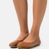 Cheap 🧨 Anna Field LEATHER - Ballet Pumps - Cognac ❤️