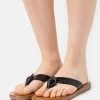 Outlet ⭐ Anna Field LEATHER - T-bar Sandals - Black 👏