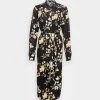 Coupon 😀 Anna Field SHIRT COLLAR MIDI BELTED DRESS - Shirt DRESS - Black/yellow/white 🧨 -My Luxe Wardrobe Sales Store 9e0a31ee05004e0385a78e4463264e03
