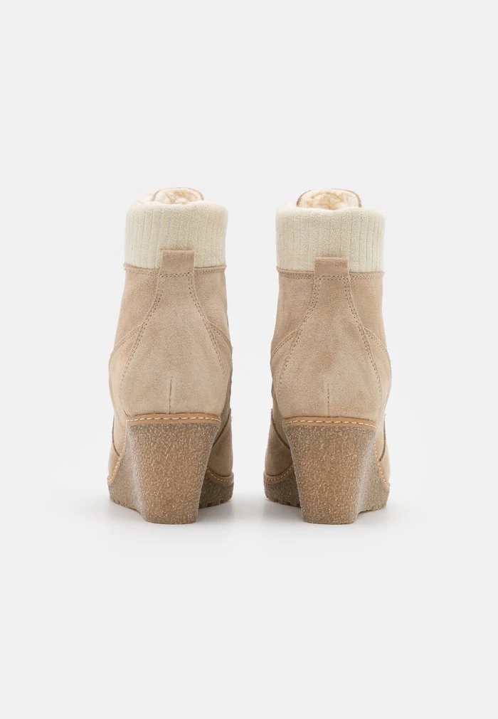 Budget π Anna Field LEATHER WINTER BOOT - Wedge Ankle Boots - Camel π 3 Budget π Anna Field LEATHER WINTER BOOT - Wedge Ankle Boots - Camel π - Image 3