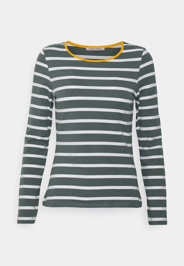 Promo ⌛ Anna Field STRIPEY CONTRAST - Long Sleeved Top - Light Green ✔️ 1 Promo ⌛ Anna Field STRIPEY CONTRAST - Long Sleeved Top - Light Green ✔️