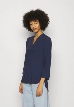 Top 10 ✨ Anna Field Basic V Neck Blouse - Blouse - Dark Blue 🌟