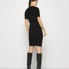 Flash Sale 🛒 Anna Field QUARTER SLEEVES POLO MINI DRESS FITTED - Shift DRESS - Black ✨ -My Luxe Wardrobe Sales Store a4a25ffbc8ed4244a3c83ac890ce81de